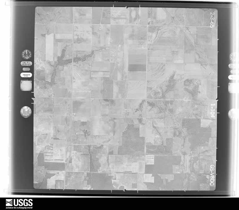 U.S. Geological Survey aerial photograph, 1965-02-03, scale 1:18000