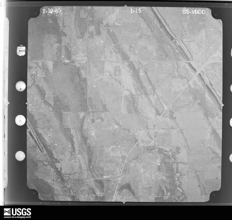 U.S. Geological Survey aerial photograph, 1965-02-19, scale 1:20000