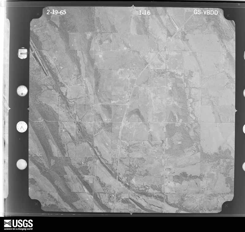 U.S. Geological Survey aerial photograph, 1965-02-19, scale 1:20000
