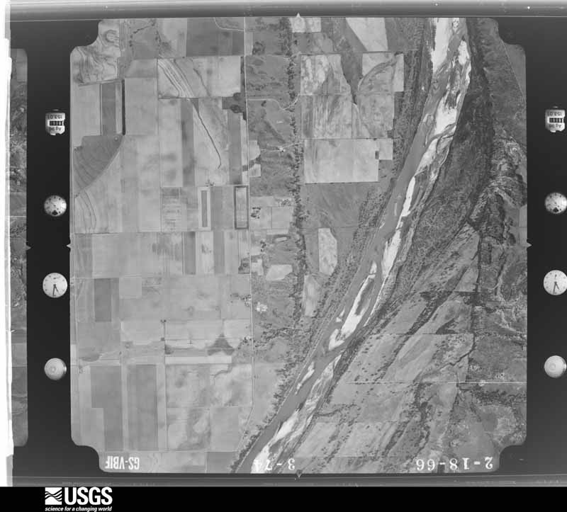 U.S. Geological Survey aerial photograph, 1966-02-18, scale 1:17600