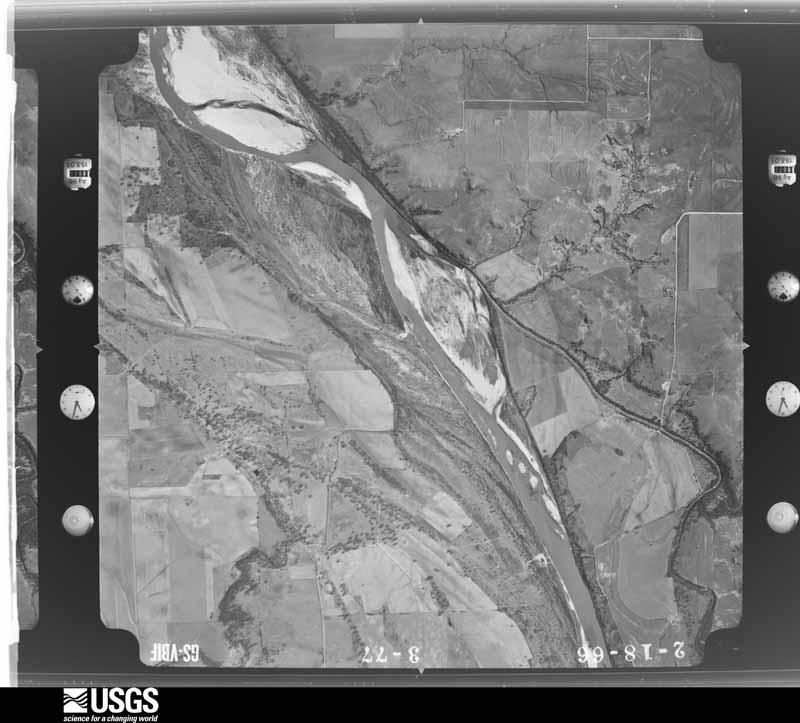 U.S. Geological Survey aerial photograph, 1966-02-18, scale 1:17600
