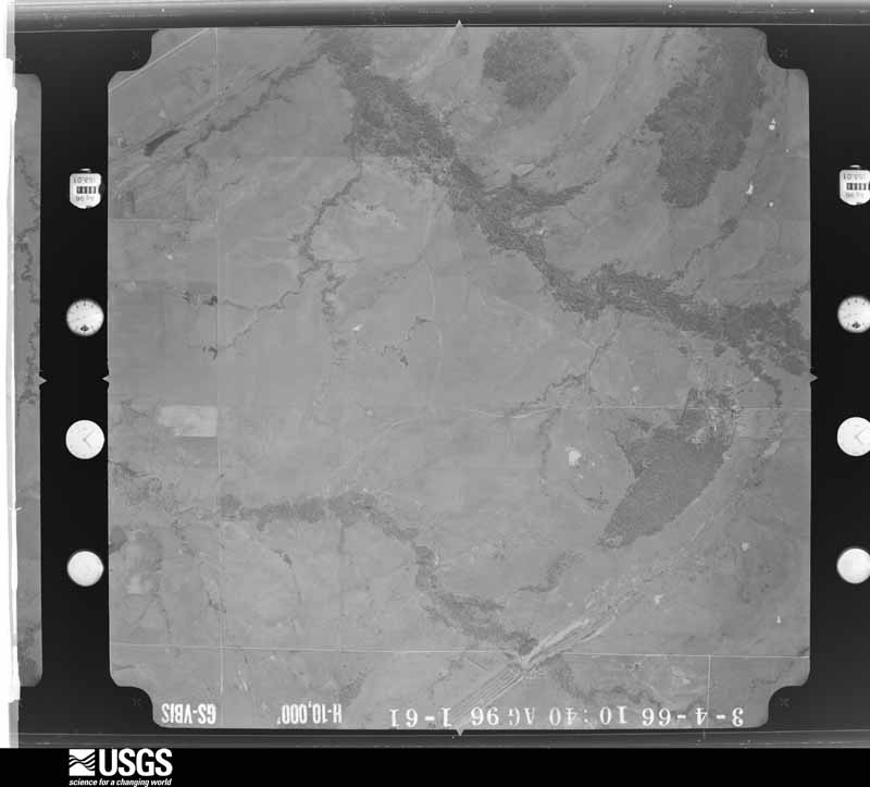 U.S. Geological Survey aerial photograph, 1966-03-04, scale 1:20000
