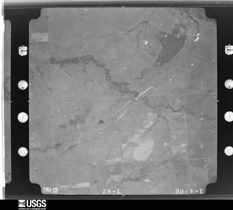 U.S. Geological Survey aerial photograph, 1966-03-04, scale 1:20000