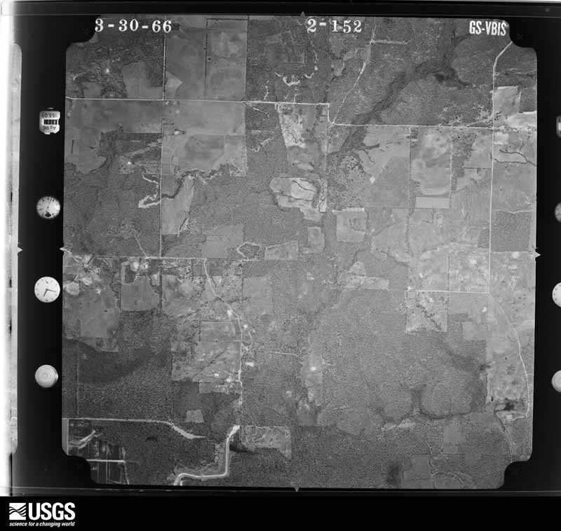 U.S. Geological Survey aerial photograph, 1966-03-30, scale 1:20000