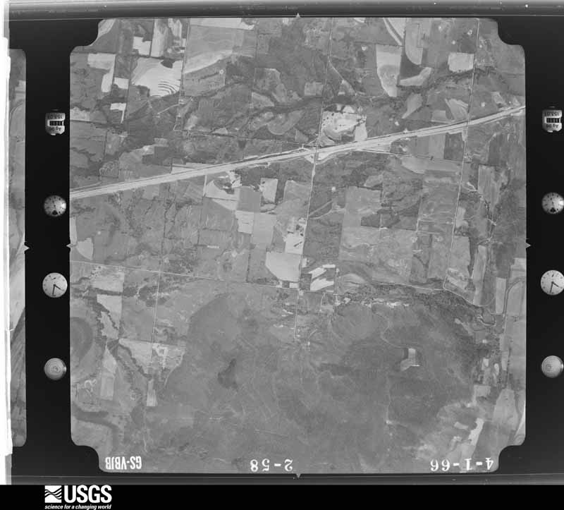 U.S. Geological Survey aerial photograph, 1966-04-01, scale 1:22000