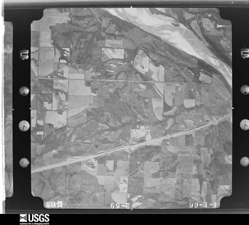 U.S. Geological Survey aerial photograph, 1966-04-01, scale 1:22000