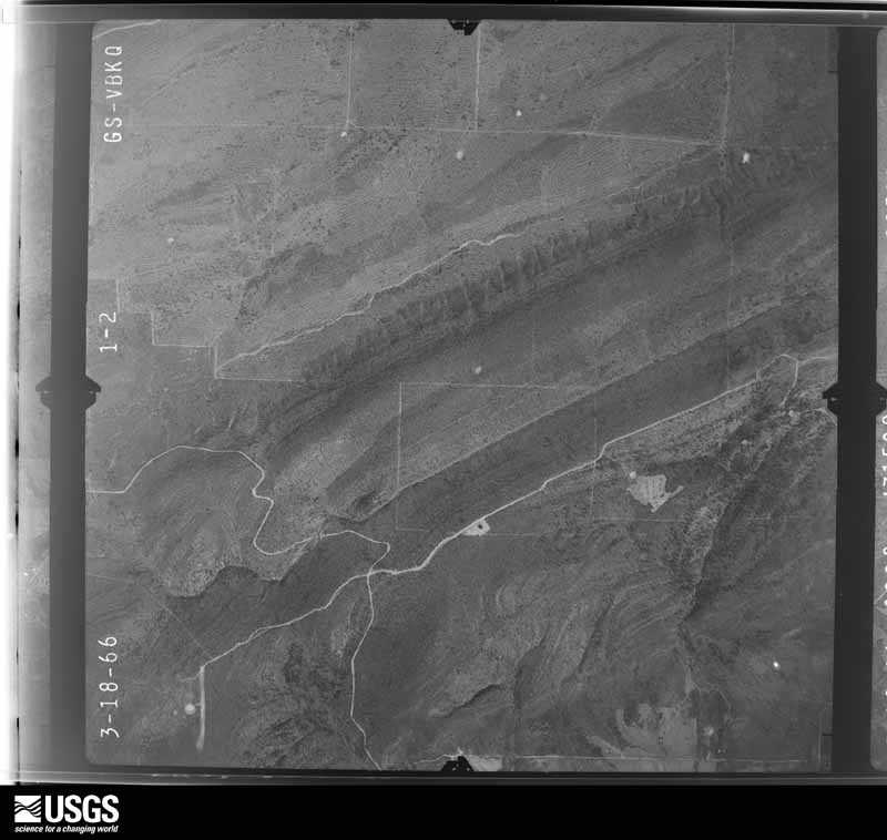 U.S. Geological Survey aerial photograph, 1966-03-18, scale 1:21000