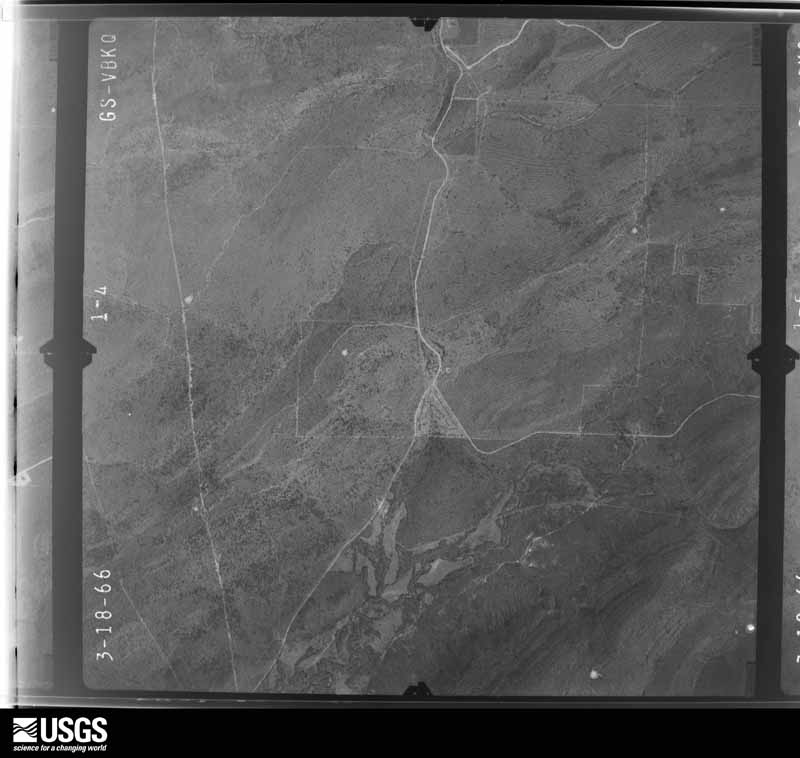 U.S. Geological Survey aerial photograph, 1966-03-18, scale 1:21000