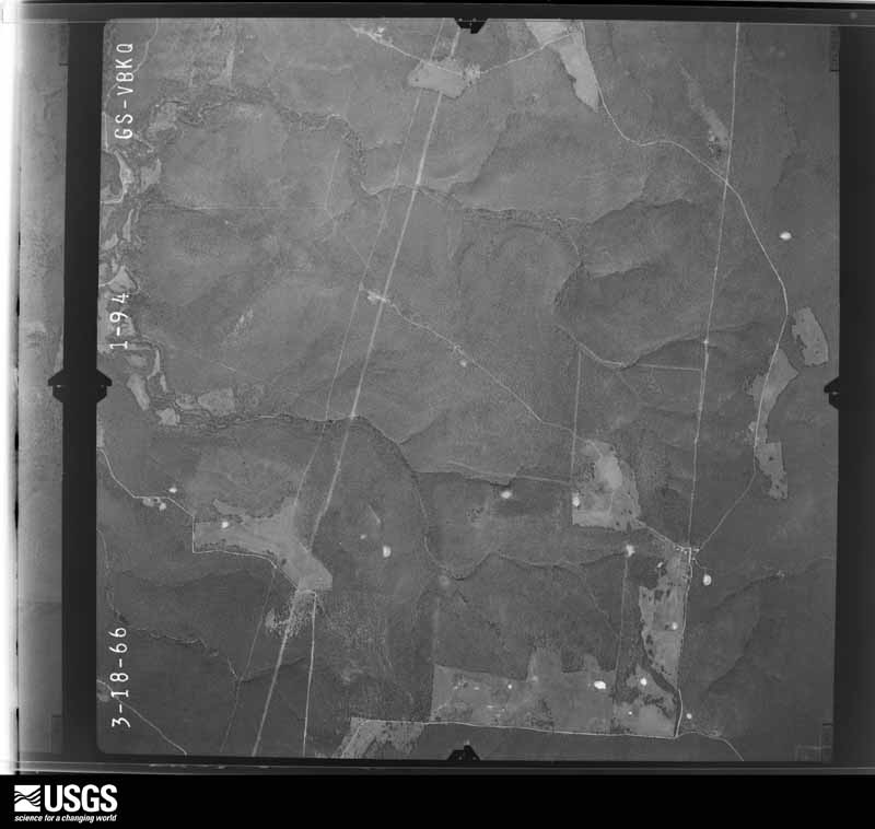 U.S. Geological Survey aerial photograph, 1966-03-18, scale 1:21000