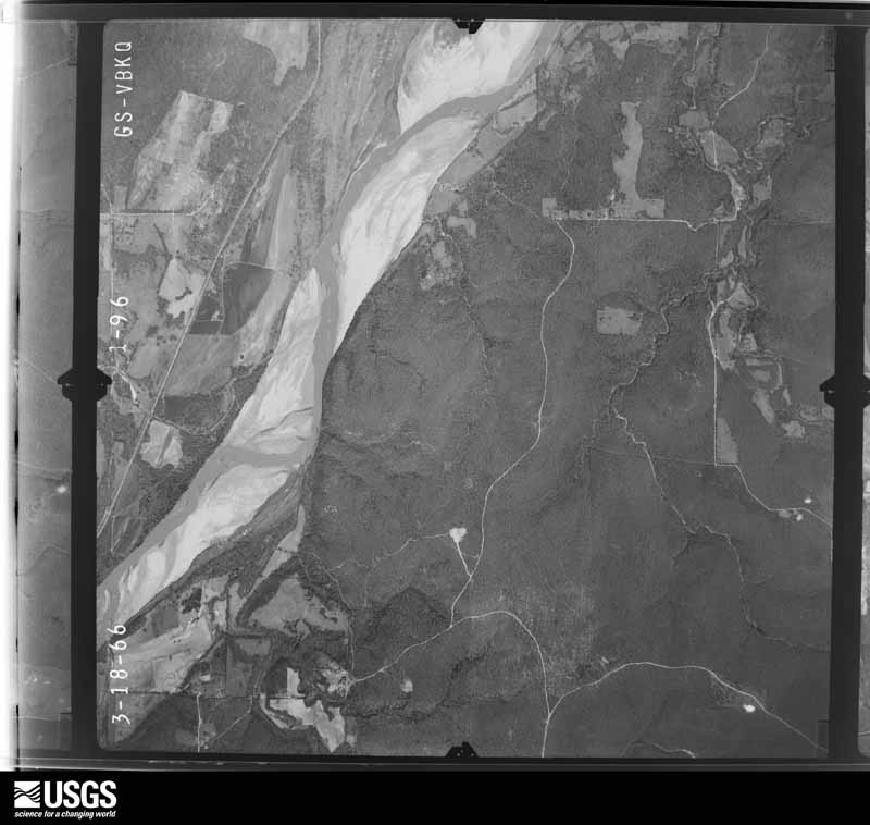 U.S. Geological Survey aerial photograph, 1966-03-18, scale 1:21000