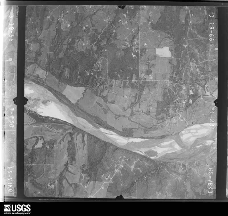 U.S. Geological Survey aerial photograph, 1966-03-19, scale 1:21000