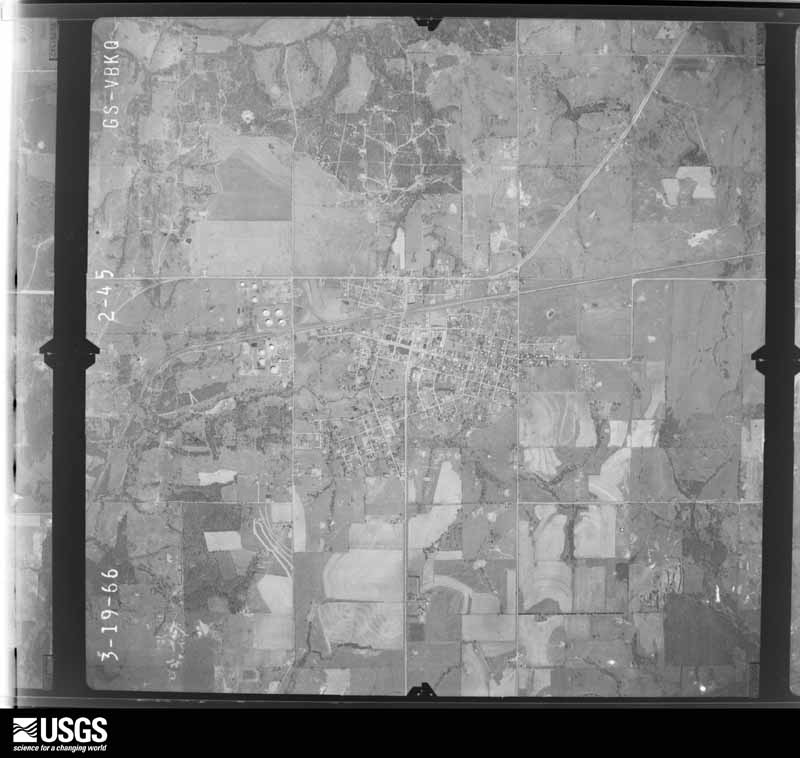 U.S. Geological Survey aerial photograph, 1966-03-19, scale 1:21000