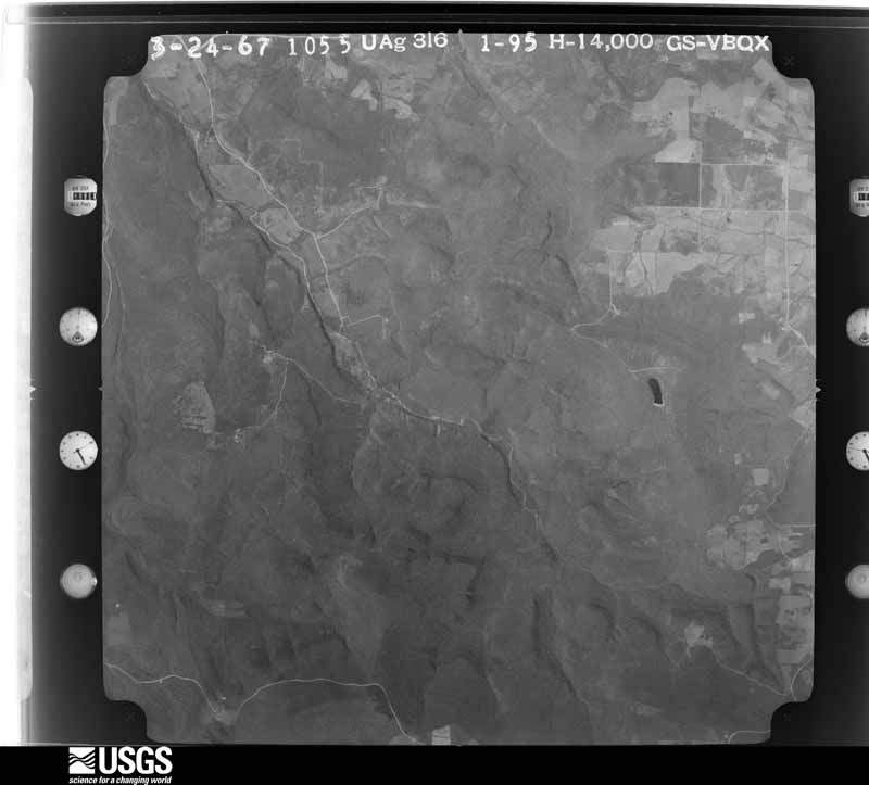 U.S. Geological Survey aerial photograph, 1967-03-24, scale 1:28000
