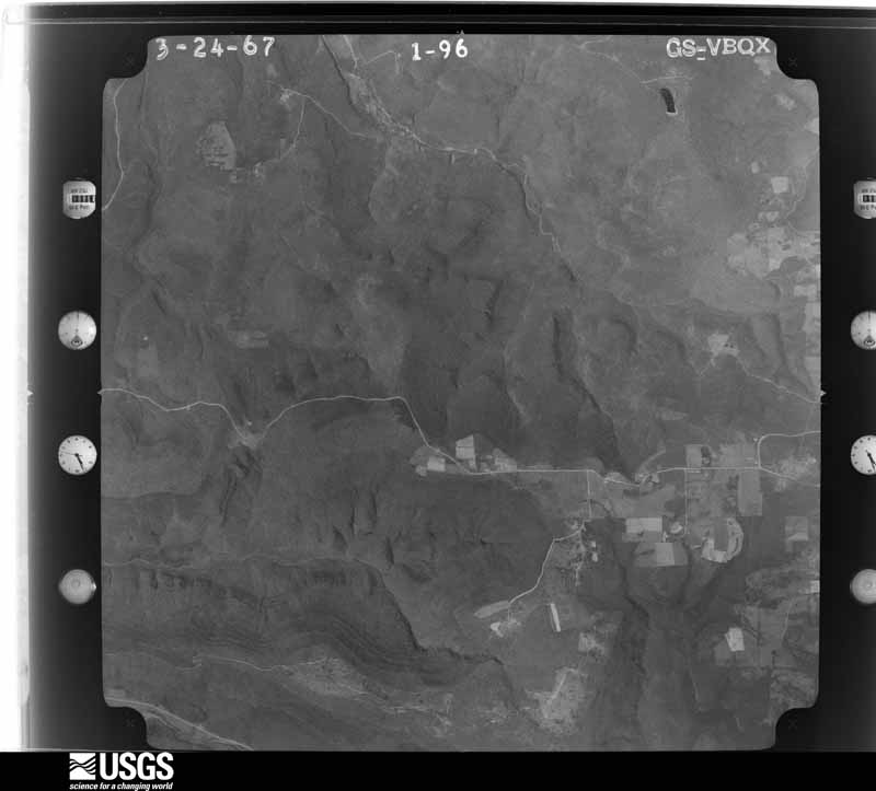 U.S. Geological Survey aerial photograph, 1967-03-24, scale 1:28000