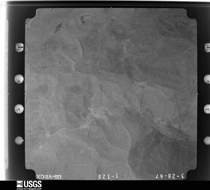 U.S. Geological Survey aerial photograph, 1967-03-28, scale 1:28000