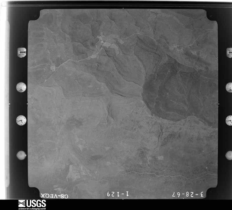 U.S. Geological Survey aerial photograph, 1967-03-28, scale 1:28000
