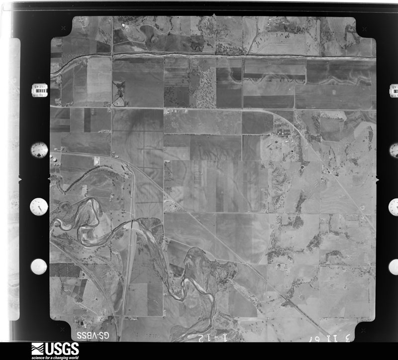 U.S. Geological Survey aerial photograph, 1967-03-11, scale 1:21000