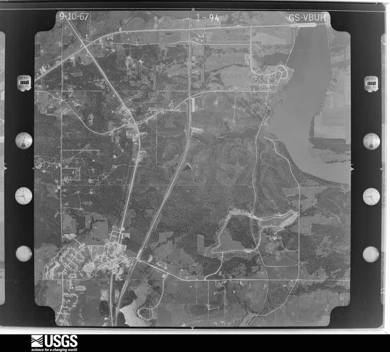 U.S. Geological Survey aerial photograph, 1967-09-10, scale 1:24000