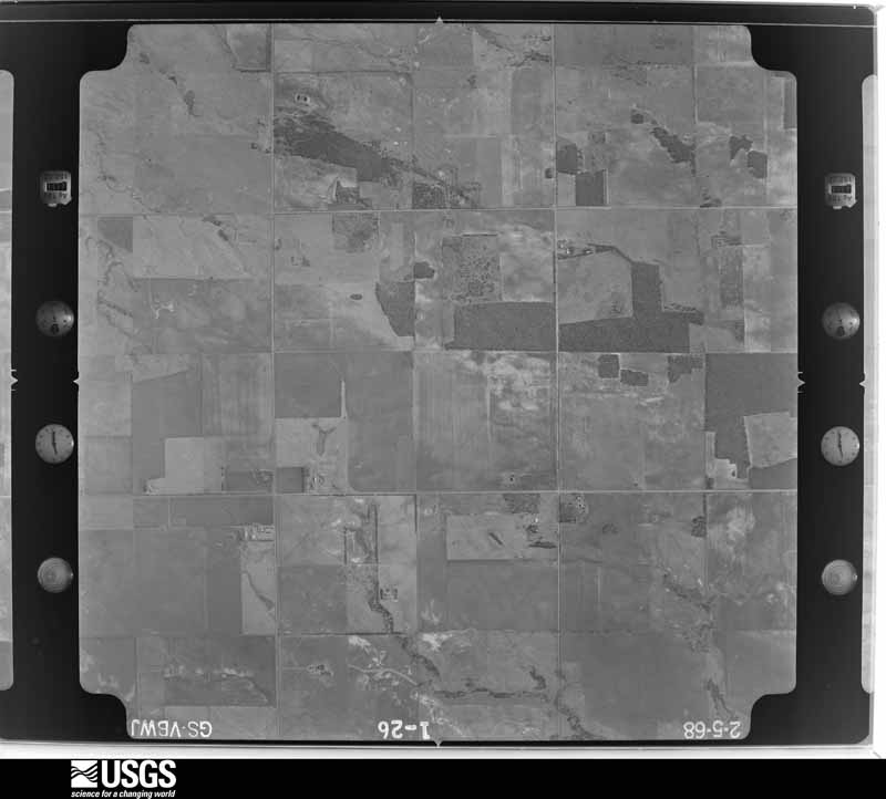 U.S. Geological Survey aerial photograph, 1968-02-05, scale 1:18000