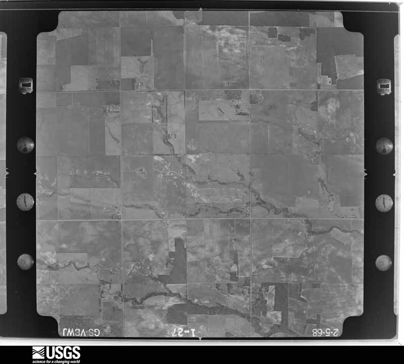 U.S. Geological Survey aerial photograph, 1968-02-05, scale 1:18000