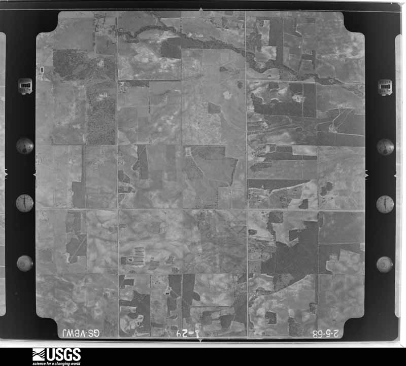 U.S. Geological Survey aerial photograph, 1968-02-05, scale 1:18000