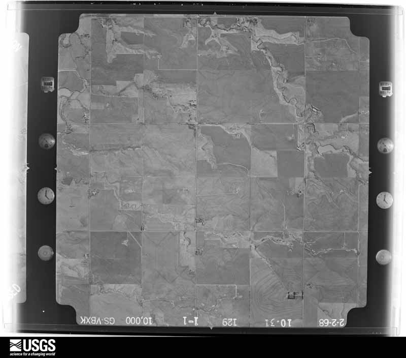U.S. Geological Survey aerial photograph, 1968-02-02, scale 1:20000