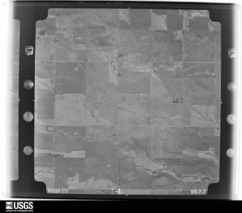 U.S. Geological Survey aerial photograph, 1968-02-02, scale 1:20000