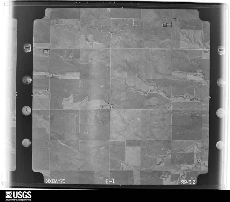 U.S. Geological Survey aerial photograph, 1968-02-02, scale 1:20000