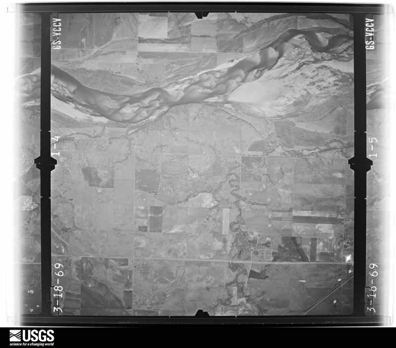 U.S. Geological Survey aerial photograph, 1969-06-19, scale 1:20000