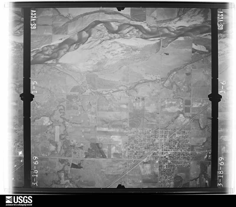 U.S. Geological Survey aerial photograph, 1969-06-19, scale 1:20000