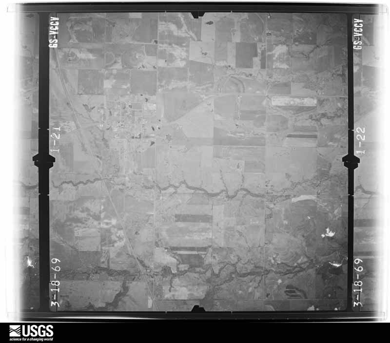 U.S. Geological Survey aerial photograph, 1969-06-19, scale 1:20000