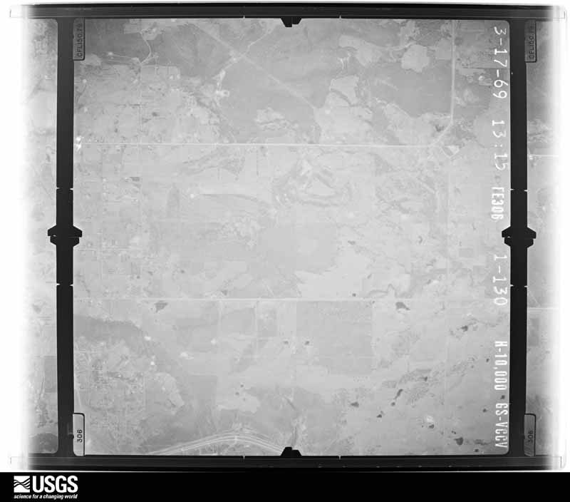 U.S. Geological Survey aerial photograph, 1969-06-19, scale 1:20000