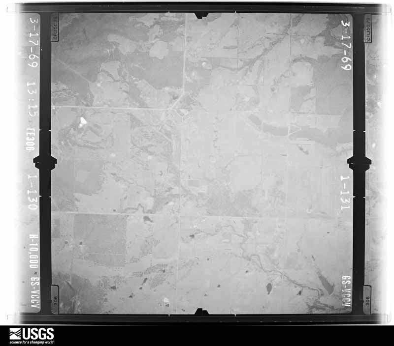 U.S. Geological Survey aerial photograph, 1969-06-19, scale 1:20000