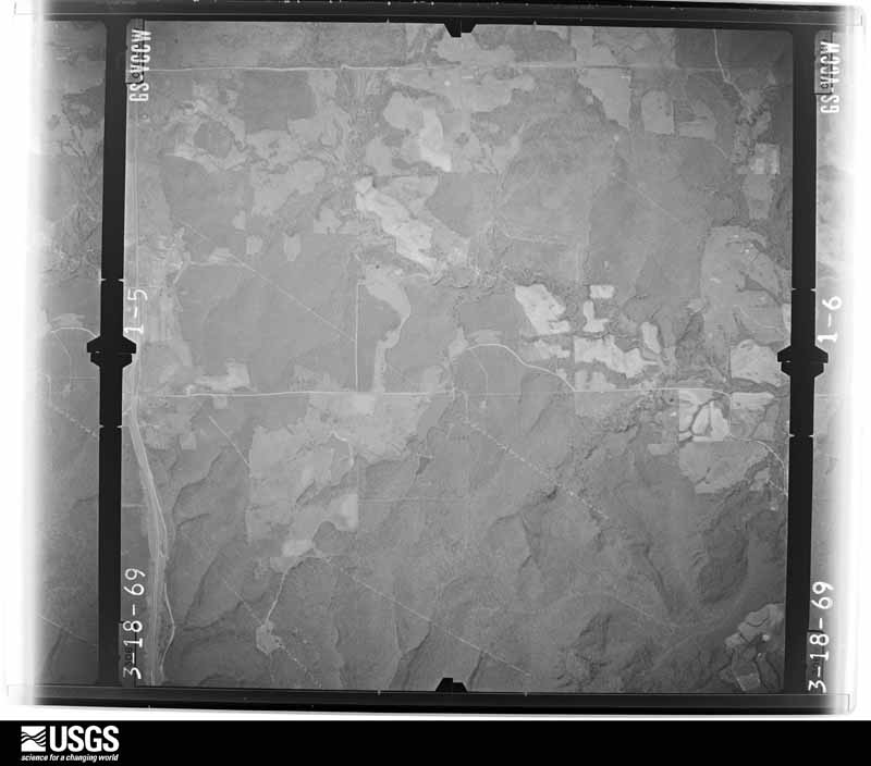U.S. Geological Survey aerial photograph, 1969-03-18, scale 1:22000