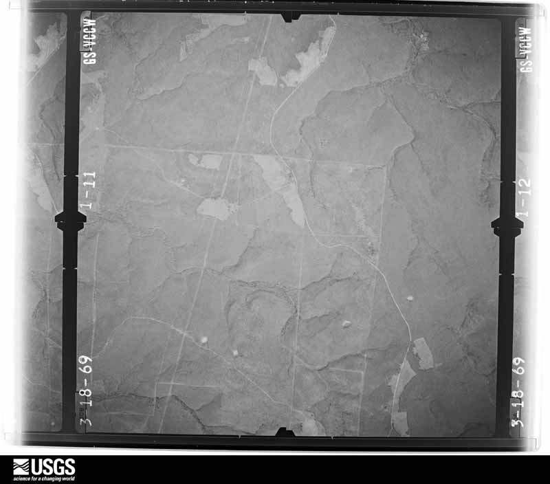 U.S. Geological Survey aerial photograph, 1969-03-18, scale 1:22000