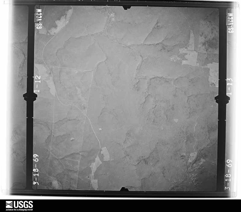 U.S. Geological Survey aerial photograph, 1969-03-18, scale 1:22000