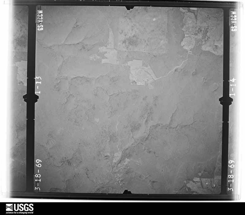 U.S. Geological Survey aerial photograph, 1969-03-18, scale 1:22000