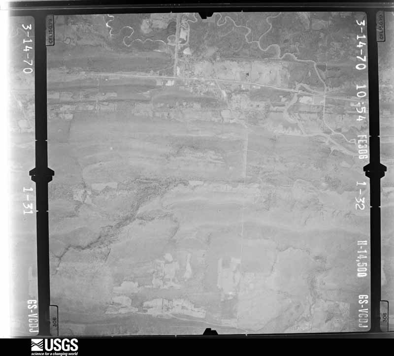 U.S. Geological Survey aerial photograph, 1971-01-20, scale 1:29000