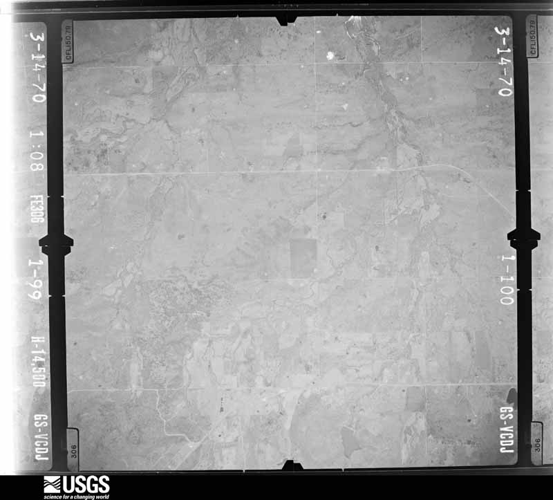 U.S. Geological Survey aerial photograph, 1971-01-20, scale 1:29000