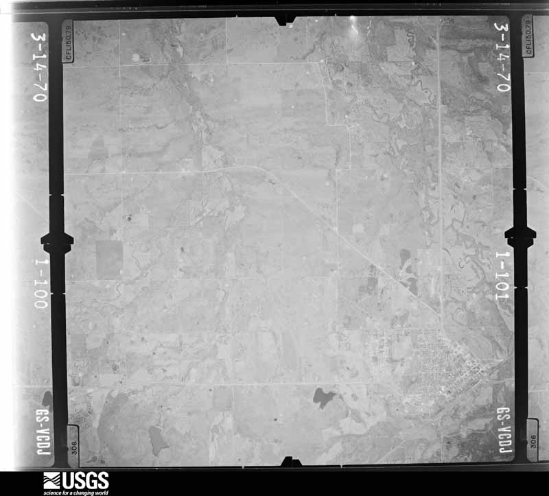 U.S. Geological Survey aerial photograph, 1971-01-20, scale 1:29000