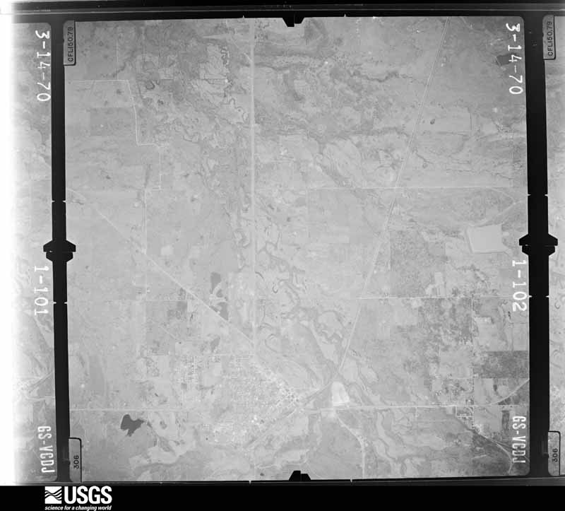U.S. Geological Survey aerial photograph, 1971-01-20, scale 1:29000