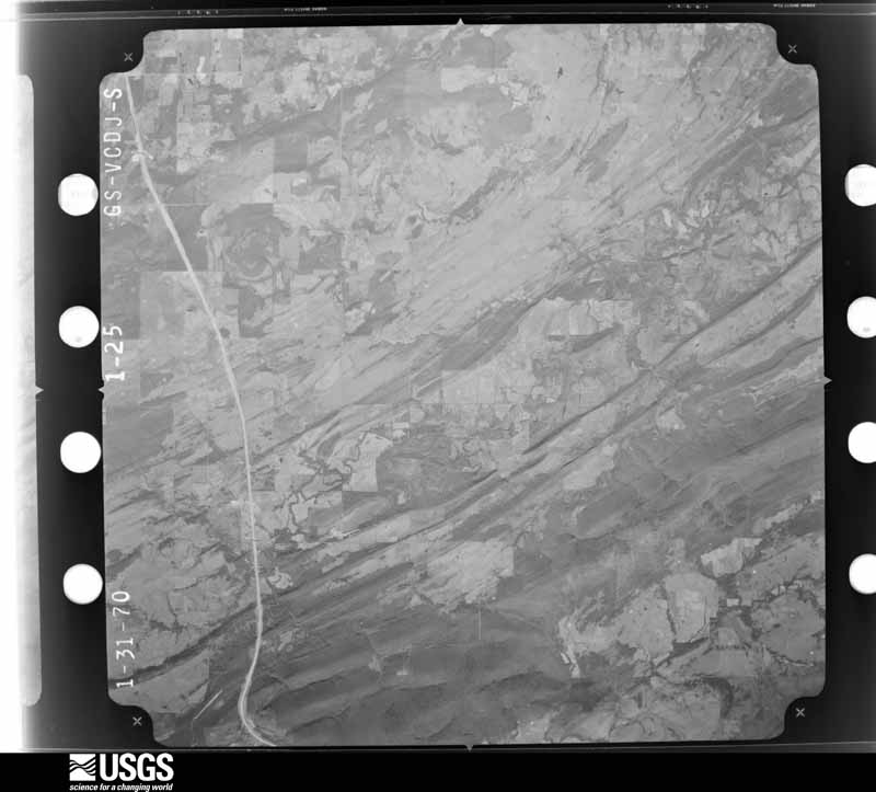 U.S. Geological Survey aerial photograph, 1970-02-08, scale 1:74000