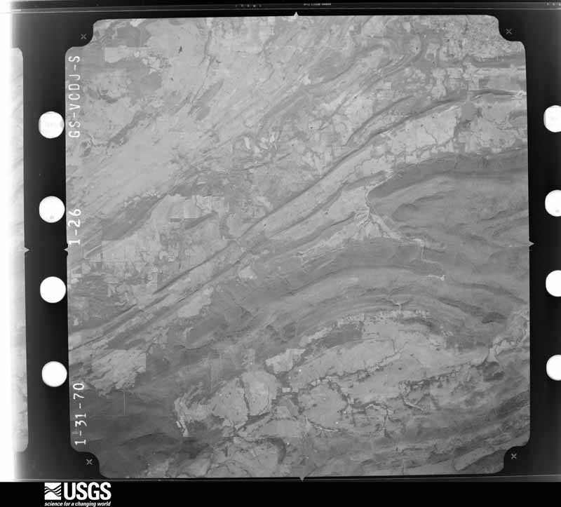 U.S. Geological Survey aerial photograph, 1970-02-08, scale 1:74000
