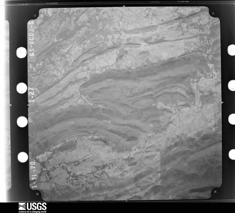 U.S. Geological Survey aerial photograph, 1970-02-08, scale 1:74000