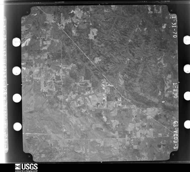 U.S. Geological Survey aerial photograph, 1970-02-08, scale 1:74000