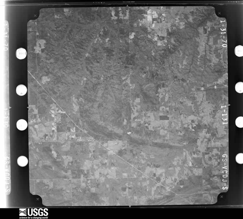 U.S. Geological Survey aerial photograph, 1970-02-08, scale 1:74000
