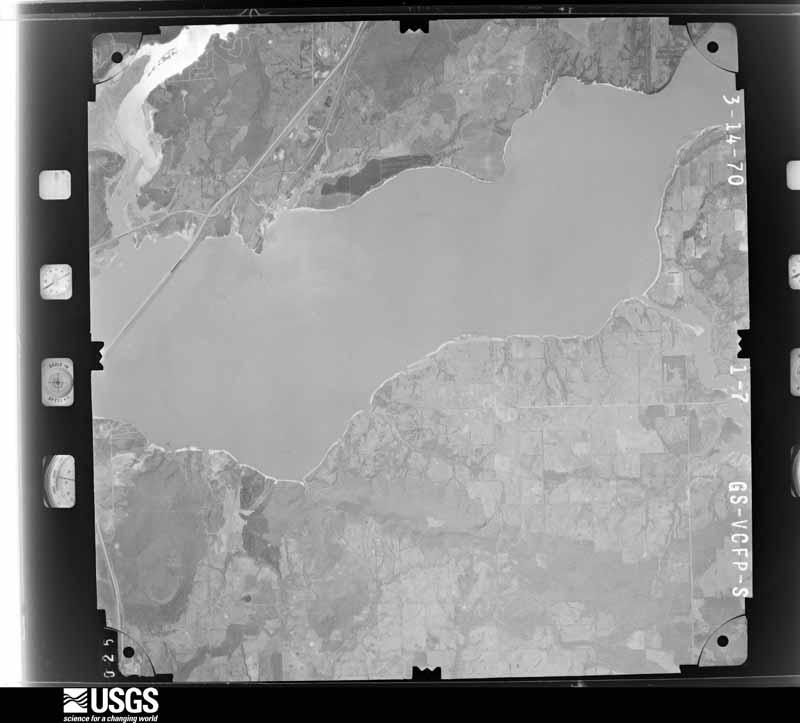 U.S. Geological Survey aerial photograph, 1970-03-14, scale 1:46000