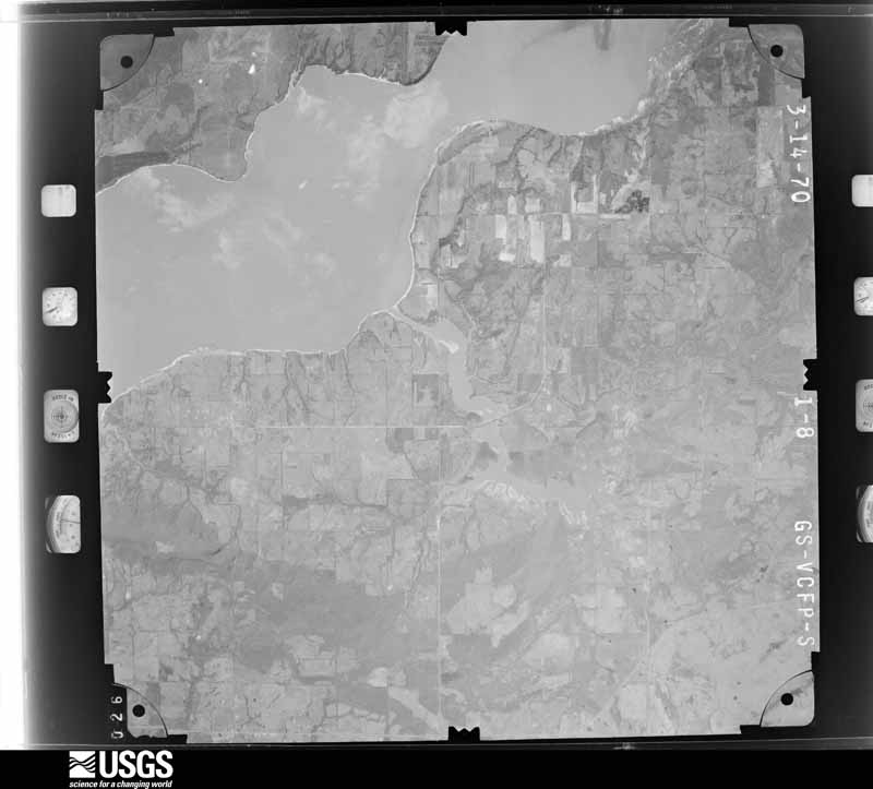 U.S. Geological Survey aerial photograph, 1970-03-14, scale 1:46000