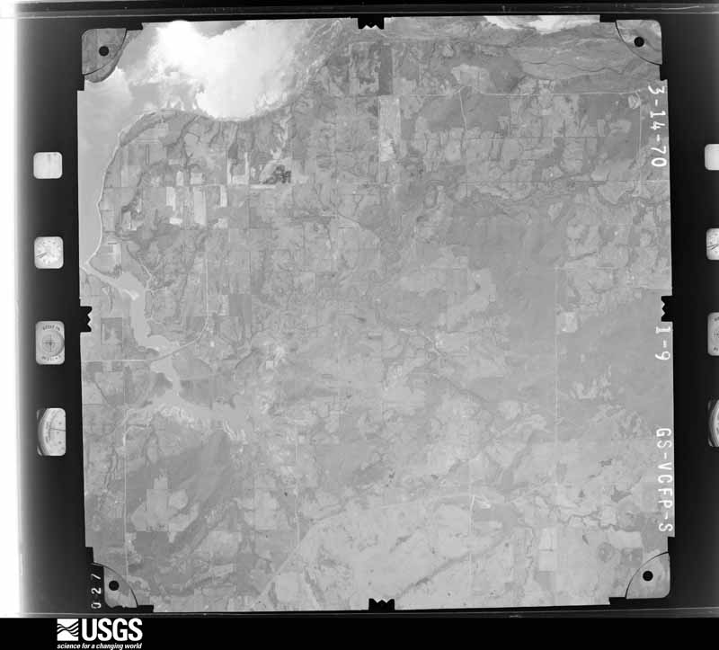 U.S. Geological Survey aerial photograph, 1970-03-14, scale 1:46000