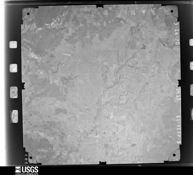 U.S. Geological Survey aerial photograph, 1970-03-14, scale 1:46000